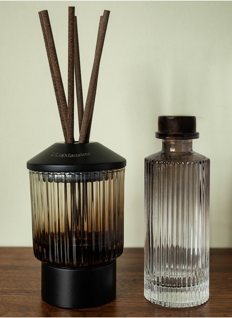 LiLiaMansion Luxury Reed Diffuser Strange Kiss - 150ml - Long-Lasting Home Fragrance - Woody & Fruity Notes  - Image 3