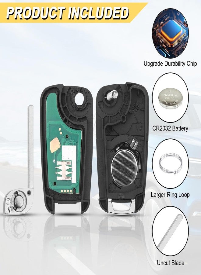 Vurkcy Key Fob Replacement for 2013-2019 Buick Encore/ 10-12 Allure/ 10-16 Lacrosse/ 11-17 Regal/ 12-17 Verano/ 10-19 Chevy Equinox Camaro/ 10-16 Cruze Malibu/ 14-19 Impala/ 12-17 Sonic car Keyless - Image 5