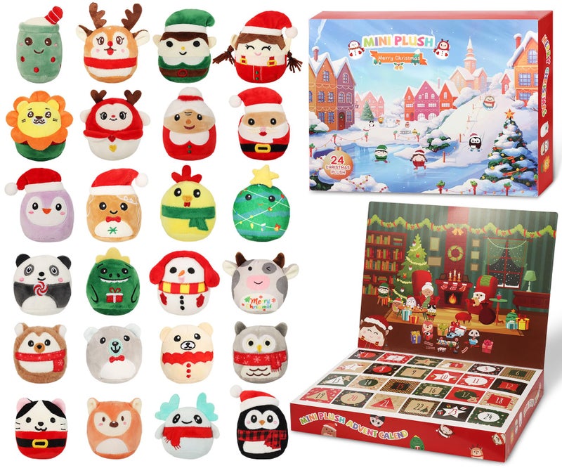 EBINGMIMA Mini Plush Toys 24Pack of 315 Soft Squishy Plushies for Kids Teens Boys Girls Plush Lovers Cute Collectible Stuffed Animals for Christmas New Year Birthdays Easter Gifts - Image 3