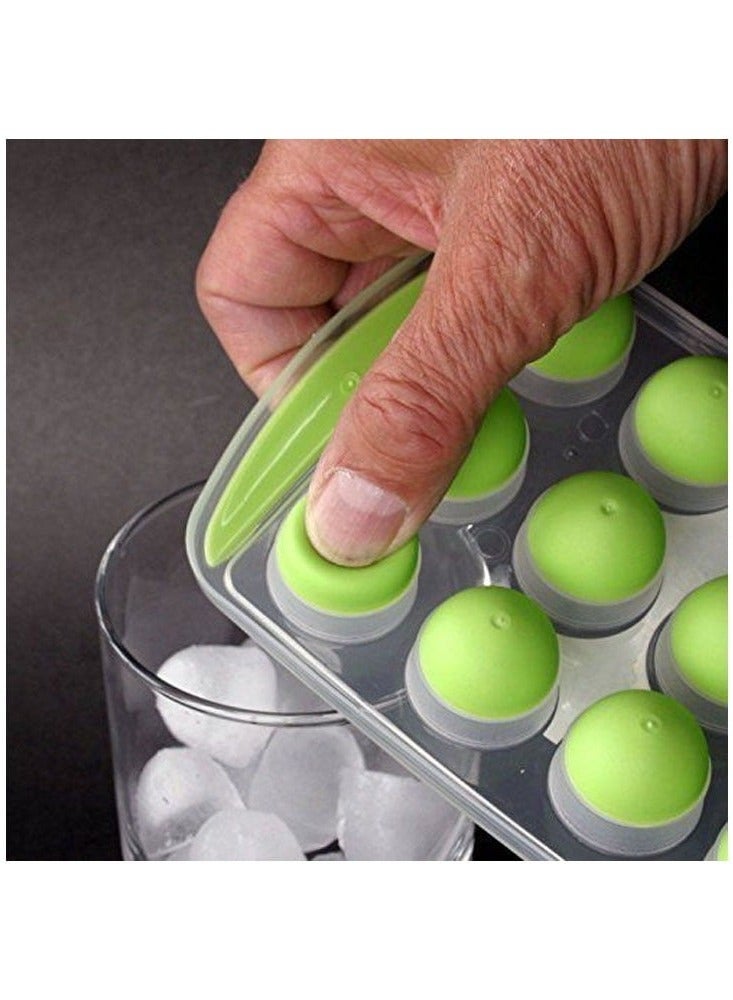 1 قطعة قالب مكعبات الثلج 18 عين -متعدد الالوان