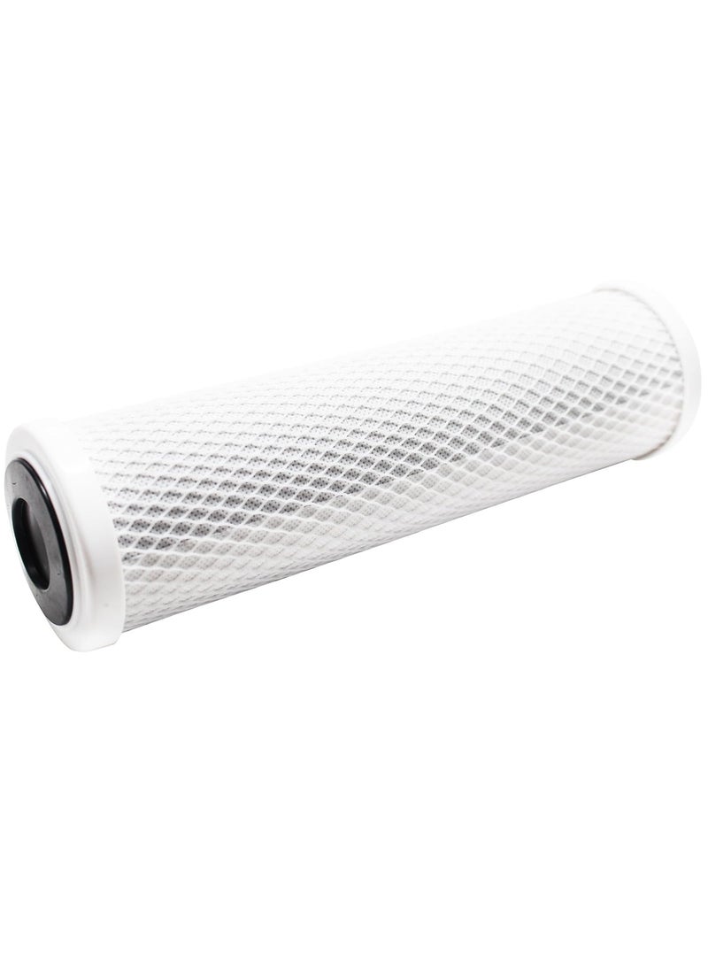 KRPLUS 2 Stage Pre Filter Housing Set Food Grade Material PP Housing 1 Activated Carbon Block Filter 1 Granular Carbon Filter Wrench 3 Meter RO Pipe Each 14 6 mm SemiBlue 10 Inch