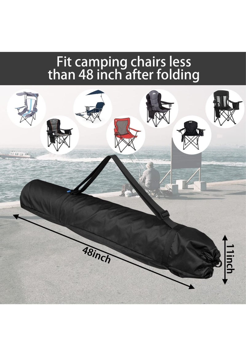 SYOSI - Foldable Camp Chair Replacement Bag Carrying Bag Large Mouth Bag with Shoulder Strap for Coleman, Coastrail, Kijaro, GCI Folding Camping Chair 48 inches - Image 1