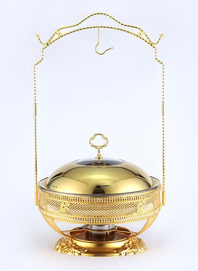 KLNAMAEAAN Stainless Steel Buffet Chafing Dish Food Warmer and Heater 8.0L Golden colour - Image 4