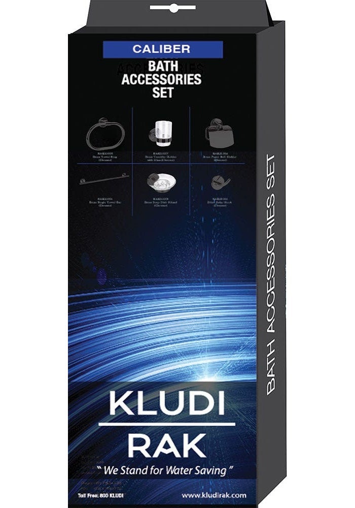 KLUDI RAK CALIBER bathroom accessories set (6 pcs) - Image 1