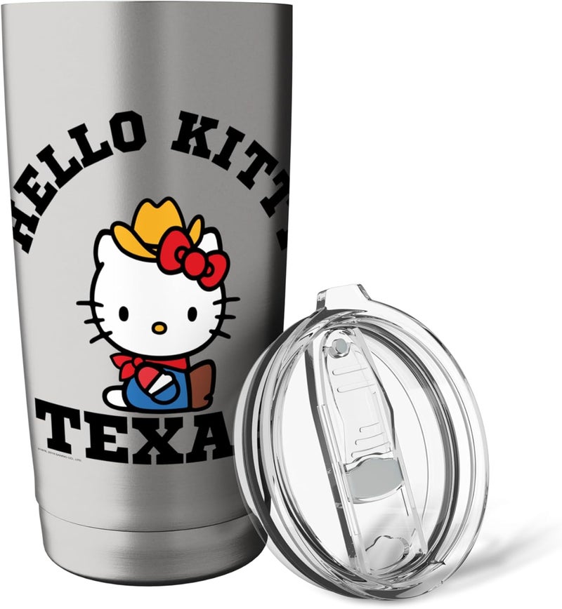Hello Kitty Hello Kitty Heart of Texas Tee Shirt Stainless Steel Insulated Tumbler  - Image 5