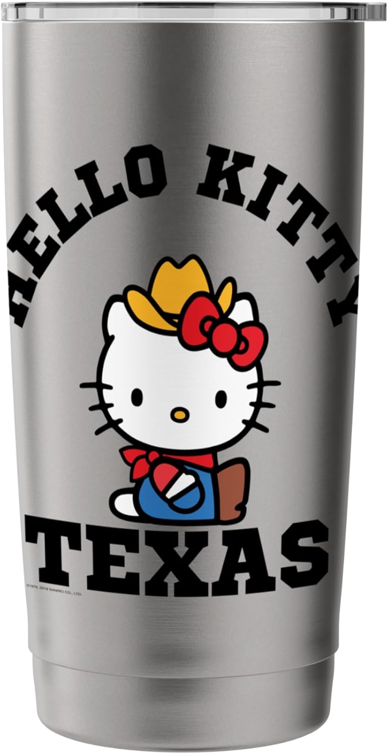 Hello Kitty Hello Kitty Heart of Texas Tee Shirt Stainless Steel Insulated Tumbler  - Image 3