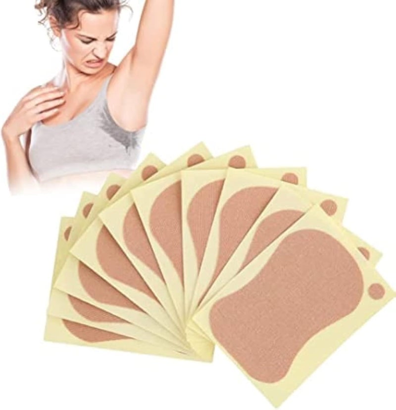 ND fashion mania 10pcs 9 x 6.5cm Underarm Sweat Pads - Deodorant Armpit Patch Unisex Sweat Absorbing Underarm Pad, Absorbing Anti Perspiration Odour Sheet for Women Men Kids