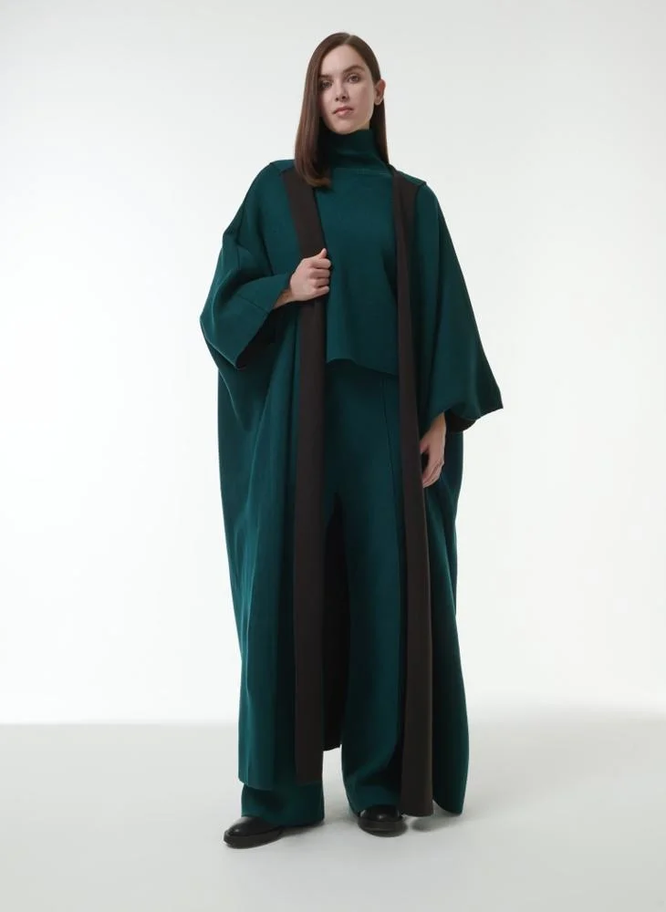 Leem Two-Tone Sailor Collar Bisht