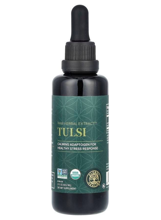 global healing center Raw Herbal Extract Tulsi 2 fl oz (59.2 ml)