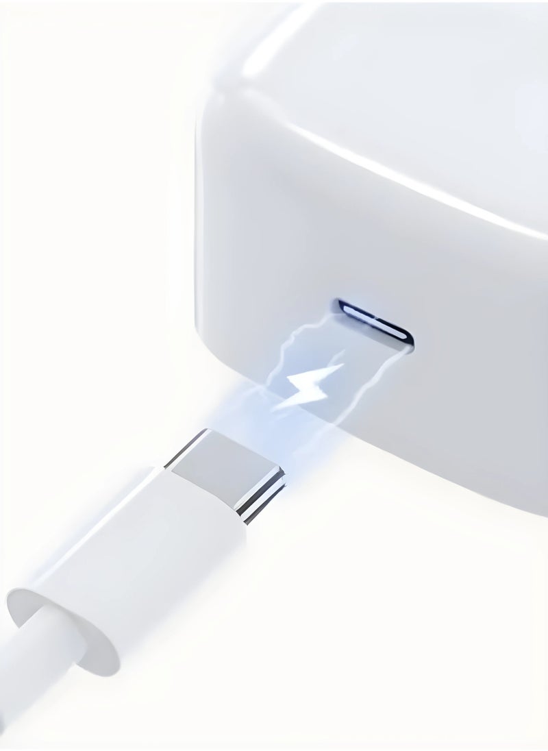 شاحن ايفون سريع 20 وات | شاحن حائط USB C سريع مع كابل USB C إلى Lightning بطول 1 متر متوافق مع iPhone 14/14 Pro/14 Pro Max/13/12/SE2020/11/XR/XS Max/X/iPad