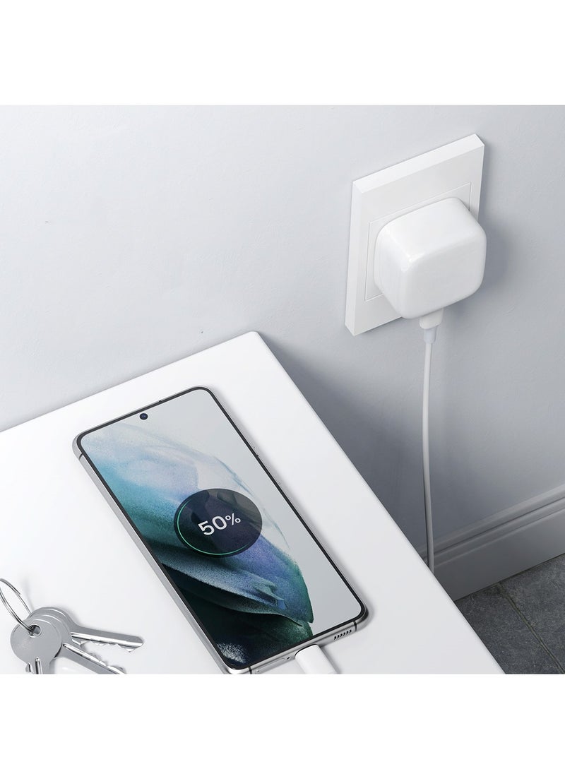 شاحن ايفون سريع 20 وات | شاحن حائط USB C سريع مع كابل USB C إلى Lightning بطول 1 متر متوافق مع iPhone 14/14 Pro/14 Pro Max/13/12/SE2020/11/XR/XS Max/X/iPad
