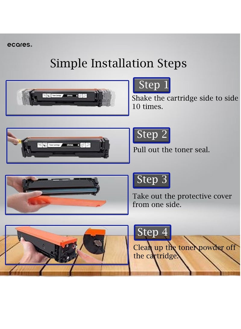 ECARES® 304A Compatible Toner Cartridges CC531A  use for HP Color Laser CM2320n CM2320fxi CM2320nf MFP, CP2025 CP2025n CP2025x CP2025dn Printer (Cyan) - Image 4