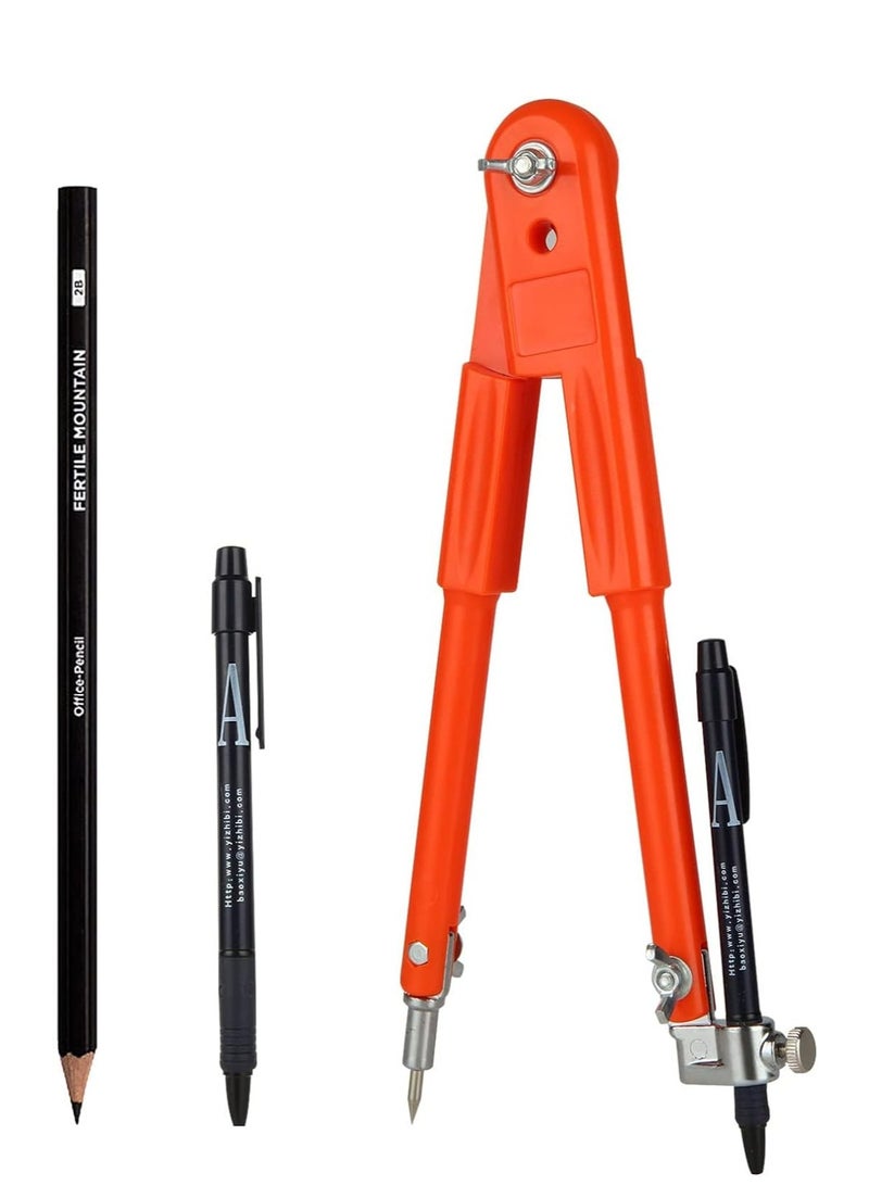 Excefore 12 Inch Professional Compass for Woodworking Large Compass for Drawing Circles Carpenters Compass with Pencil Drawing Compass for Geometry Drafting Art Drawing Circles - Image 1