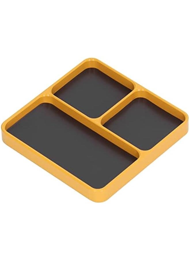 Generic - Magnetic Screw Tray 13.8x11x2cm Aluminum Alloy Anti Static Soldering Magnetic Repair Pad Insulation Work Station, Screw Holder Tray Necessary Repair Tools - Image 1