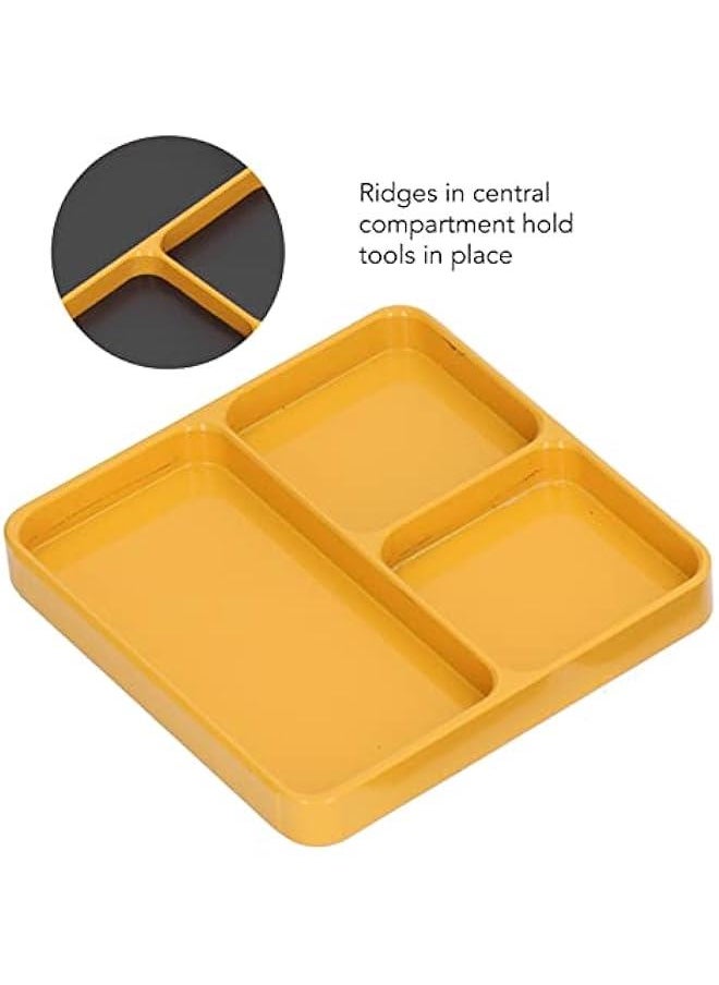 Generic - Magnetic Screw Tray 13.8x11x2cm Aluminum Alloy Anti Static Soldering Magnetic Repair Pad Insulation Work Station, Screw Holder Tray Necessary Repair Tools - Image 1