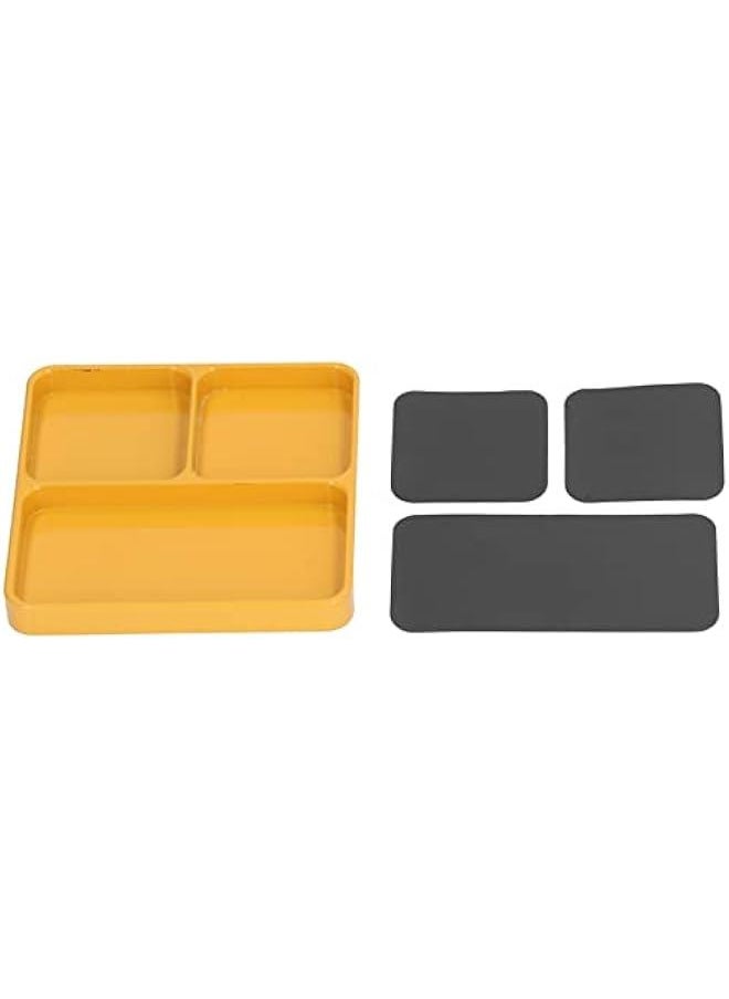 Generic - Magnetic Screw Tray 13.8x11x2cm Aluminum Alloy Anti Static Soldering Magnetic Repair Pad Insulation Work Station, Screw Holder Tray Necessary Repair Tools - Image 1