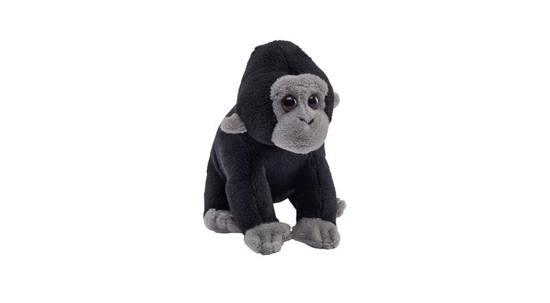 Wild Republic Pocketkins Eco Gorilla  Stuffed Animal  5 Inches  Plush Toy  Made from Recycled Materials  Eco Friendly