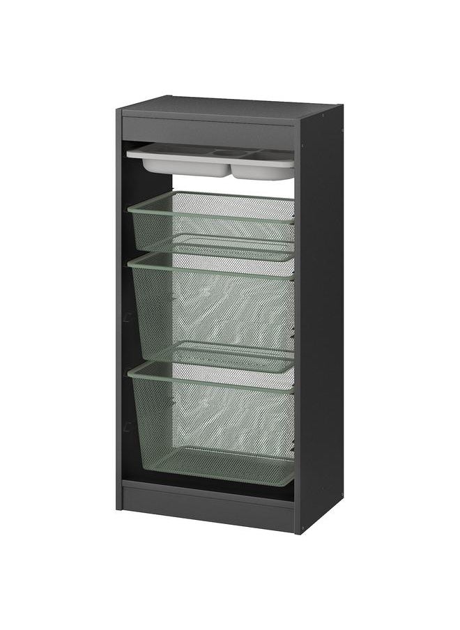 Storage Combination With Boxes/Tray, Grey Grey/Light Green-Grey, 46X30X94 Cm - pzsku/ZE128B66D61283EEBEA12Z/45/_/1732971289/2b29b426-d32d-4d6b-865f-65b7ea01b938