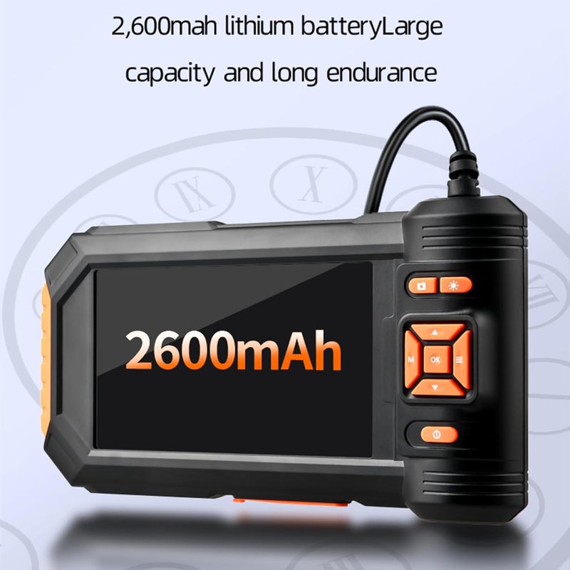 1080P High Digital Industrial Endoscope Camera 8mm Waterproof 5 Inch Automotive Borescope Pipe Inspection Camera 1080P Resolution Endoscope Adjustable LED Lights Industrial Grade - Image 3