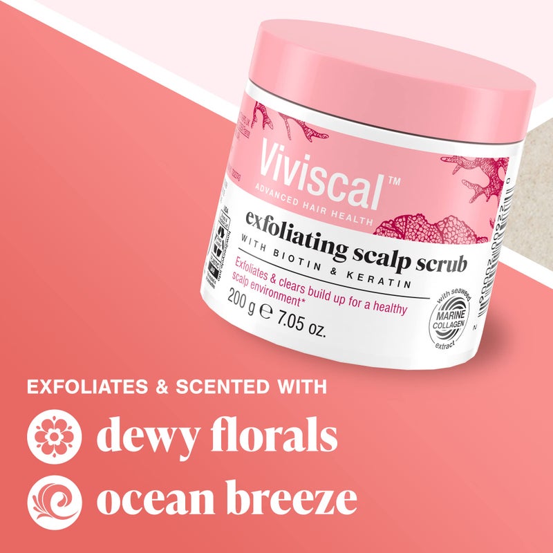 Viviscal Exfoliating Scalp Scrub, Clarifying Scrub with Biotin & Keratin, Promote Fuller & Healthier Hair Growth, Gentle Exfoliating Scalp Treatment, 200g (7.05 oz.) - Image 4