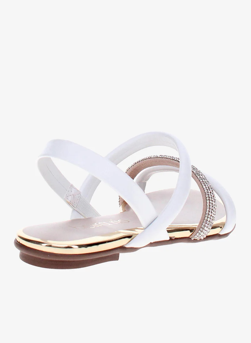 Beira Rio White Sandals with Back Strap for Women – Comfortable Slingback Sandals for Girls for Women | Best Price UAE