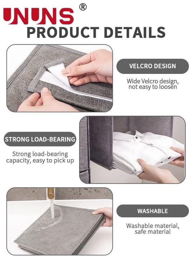 UNUNS 5-Shelf Hanging Closet Organizer,Hanging Shelves For With 2 Removable Drawers,Hanging Shelf Organizer Bedroom Or Garment Rack  - Image 4