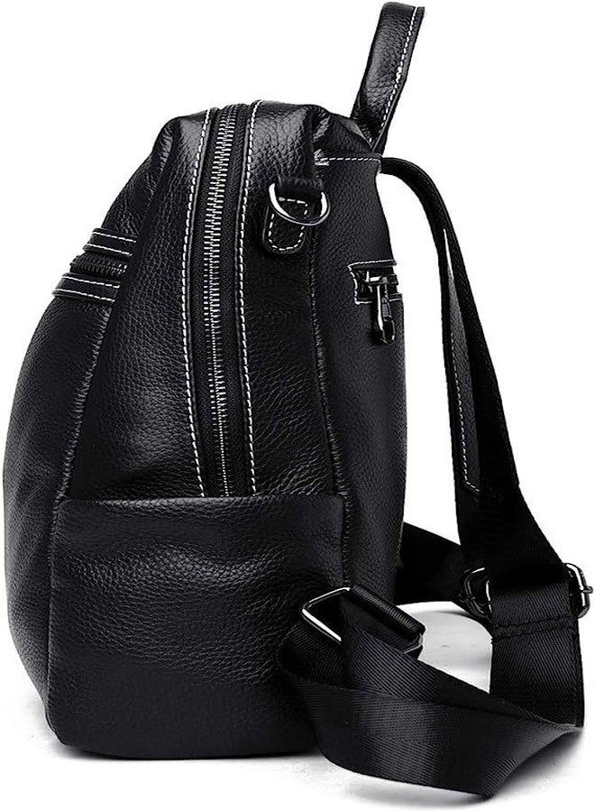 MUCHOVA Stylish Anti Theft Women's Fashion Backpack | Sling | Shoulder | Handbag | Ladies Purse | College Bag for Girls | Crossbody | Casual | Daypack (Black) - Image 4