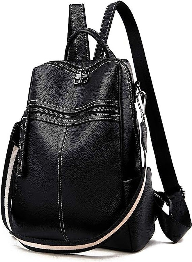 MUCHOVA Stylish Anti Theft Women's Fashion Backpack | Sling | Shoulder | Handbag | Ladies Purse | College Bag for Girls | Crossbody | Casual | Daypack (Black) - Image 2