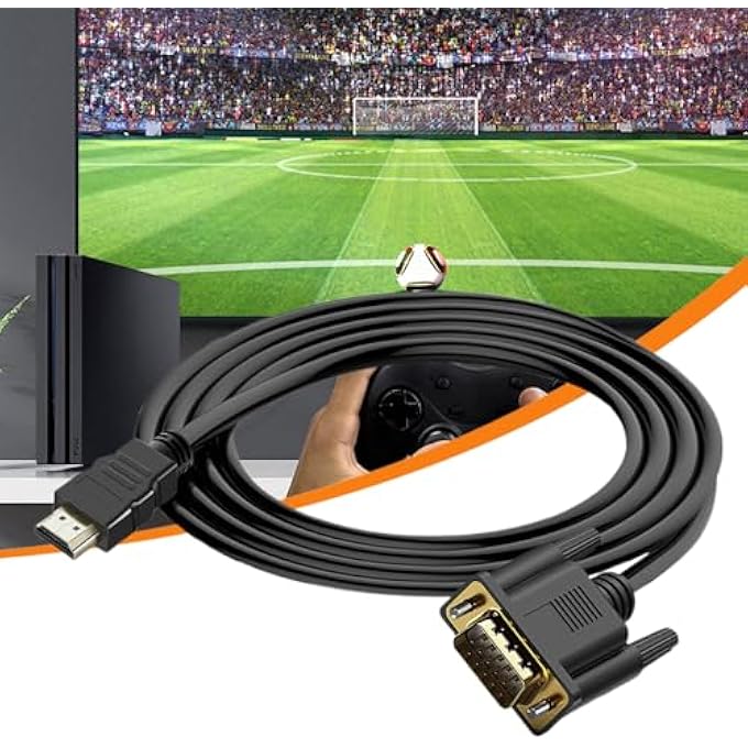 rayihni HD TO VGA ADAPTER CONVERTER - HD TO VGA CORD ADAPTER,ANTI-INTERFERENCE PERIPHERALS FOR PROJECTOR TV COMPUTER LAPTOP DESKTOP - Image 3