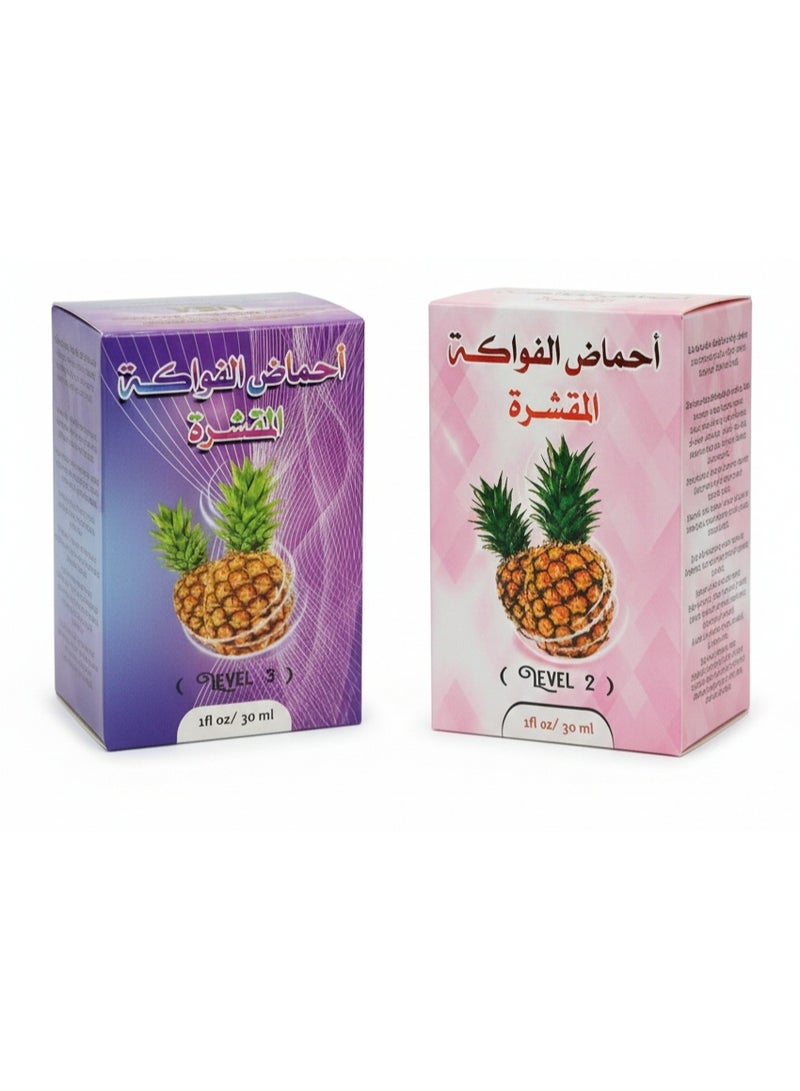 مقشر أحماض الفواكه المقشرة الاحترافي (مستوى 2 و 3) بتركيزات 40% و 60% - وزن 30 جرام