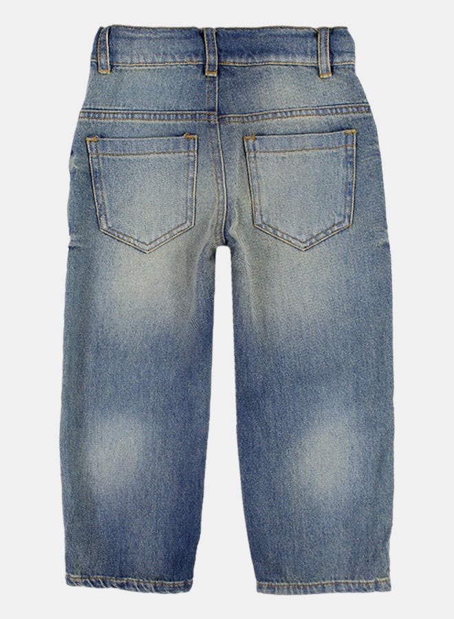 playmore Kids Unisex Light Wash Denim Pants - Image 2