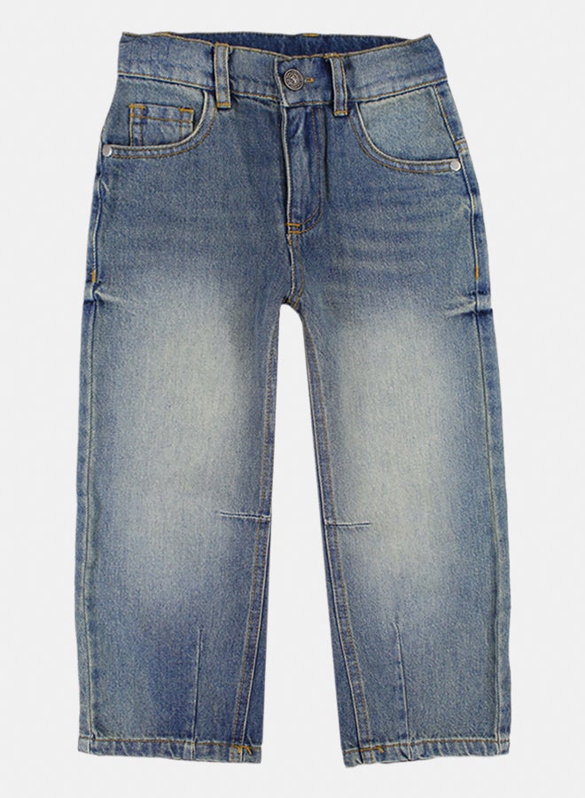 playmore Kids Unisex Light Wash Denim Pants - Image 1