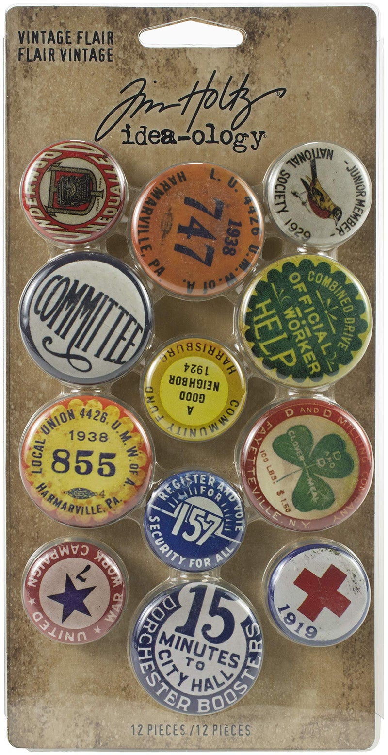 Tim Holtz Advantus BOTTLE TOPS IDEAOLO VINTAGEFLA Vintage Flair