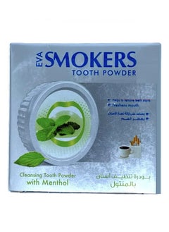 Eva Smokers Cleansing Tooth Powder With Menthol Remove teeth Stains And Freshens Mouth 40grams  - Image 1
