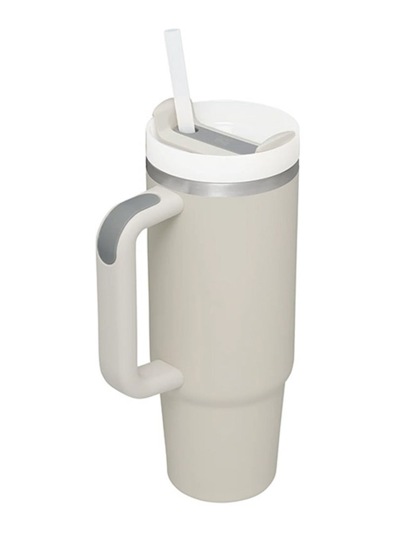 Stanley - Stanley Quencher H2.0 FlowState Tumbler 30OZ DUNE Stainless Steel Vacuum Insulated with 3-Position Lid and Straw Perfect for Water Iced Tea Coffee On-the-Go Hydration Ideal Gift Stanley Cup - Image 1