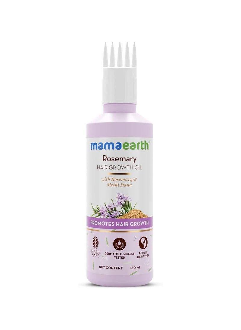 Mamaearth - Mamaearth Rosemary Hair Growth Oil with Rosemary & Methi Dana for Promoting Hair Growth - 150 ml | Controls Hair Fall | Strengthens Hair - Image 1