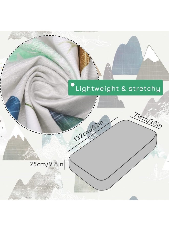 TANOFAR TANOFAR Mountains Baby Boy Crib Sheet Toddler Bed Sheets Soft Breathable Nursery Bedding  - Image 4