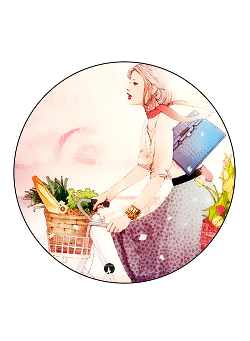 RKN Woman Printed Mouse Pad  Multicolour