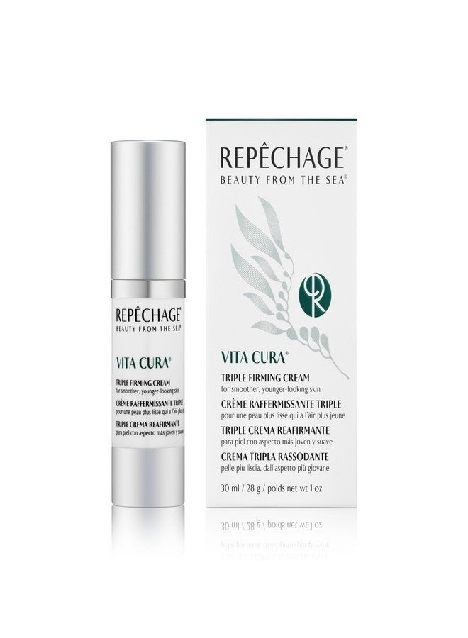 Repechage كريم ريباشاج فيتا كورا الثلاثي للتقوية - مرطب متقدم لمكافحة الشيخوخة للبشرة الشابة والمشدودة | كريم مرطب ناعم للاستخدام اليومي مختبر من قبل أطباء الجلد | يقلل من الخطوط الدقيقة والتجاعيد ويستعيد الإشراقة 30 مل. - Image 1