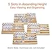 plusvivo Domino Racks with Stand Set of 4 Mexican Train Dominoes Set Trays Wooden Domino Holders for Mexican Train and Other Domino Games for Kids Adults Hobbies Indoor Activities Family Fun - Image 3