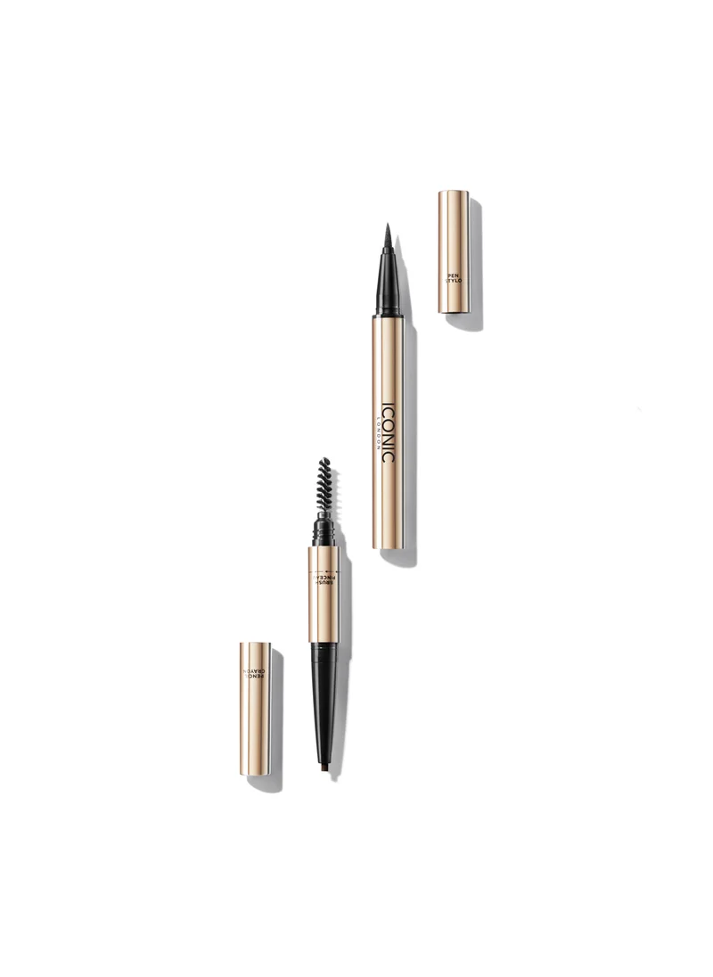 ايكونيك لندن Triple Precision Brow Definer - Black Brown