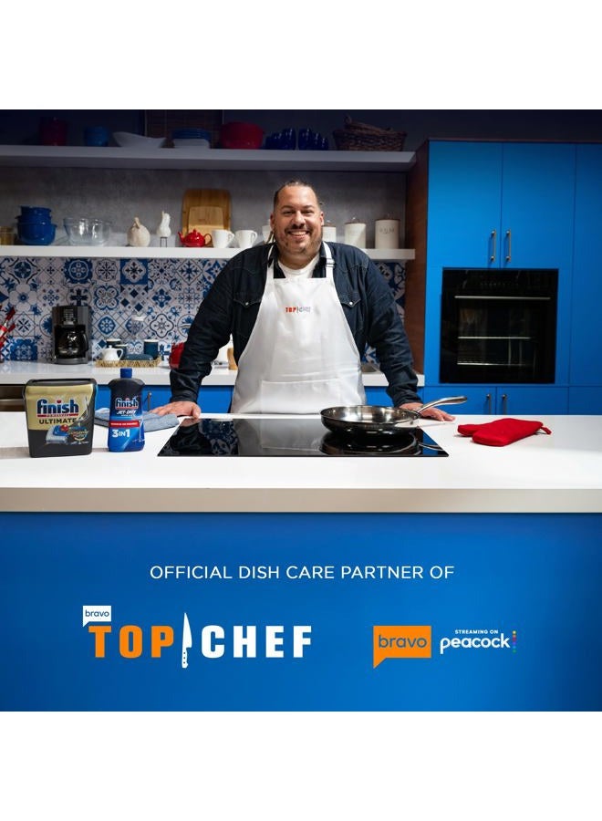 Finish Ultimate Dishwasher Pods, No Pre-Rinse Dishwasher Detergent Soap Removes Burnt-On Stain, with CycleSync Technology, Degreasing & Scrubbing Power, 52 Count - Image 5