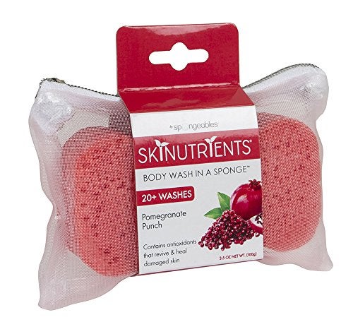 Spongeables Body Wash in a 20+ Wash Sponge, Pomegranate Punch, 3 Count - Image 2