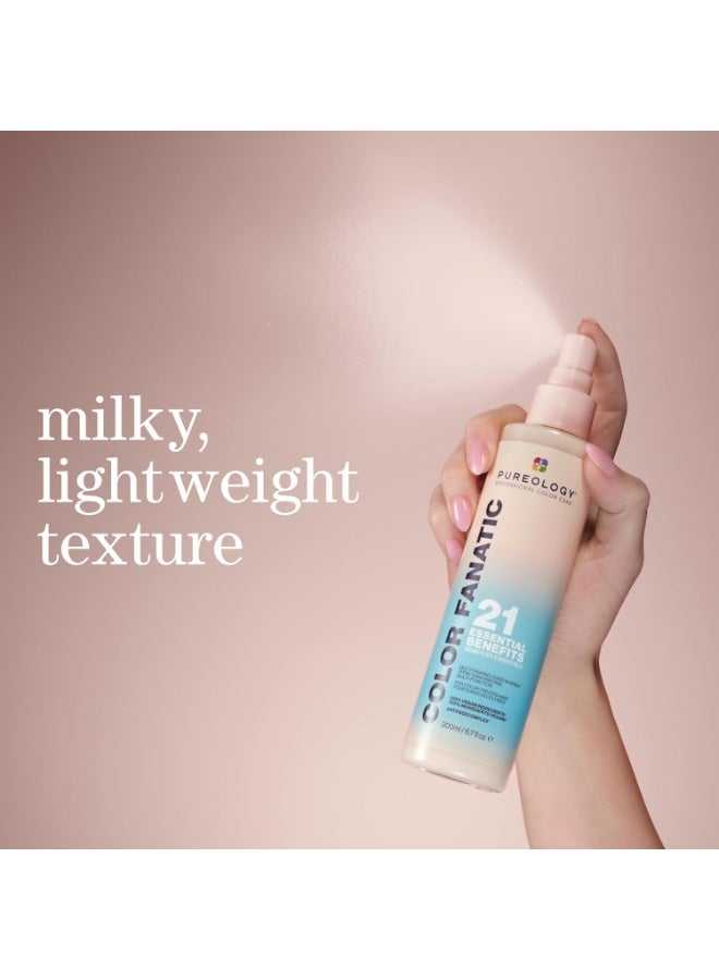 PUREOLOGY Color Fanatic Leave-in Conditioner Hair Treatment Detangler Spray | Protects Hair Color From Fading | 1 Fl Oz - Image 2