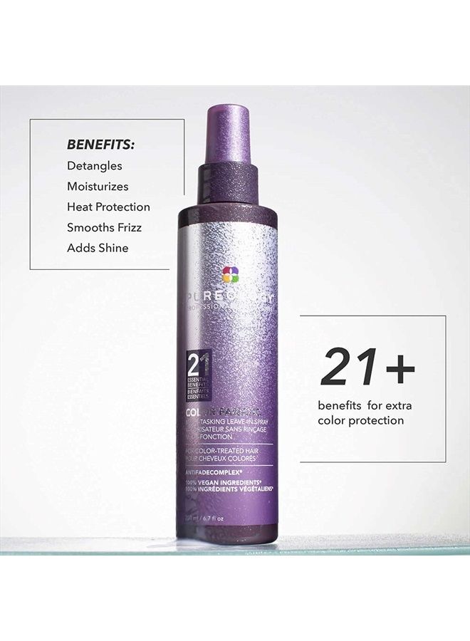 PUREOLOGY Color Fanatic Leave-in Conditioner Hair Treatment Detangler Spray | Protects Hair Color From Fading | 1 Fl Oz - Image 5