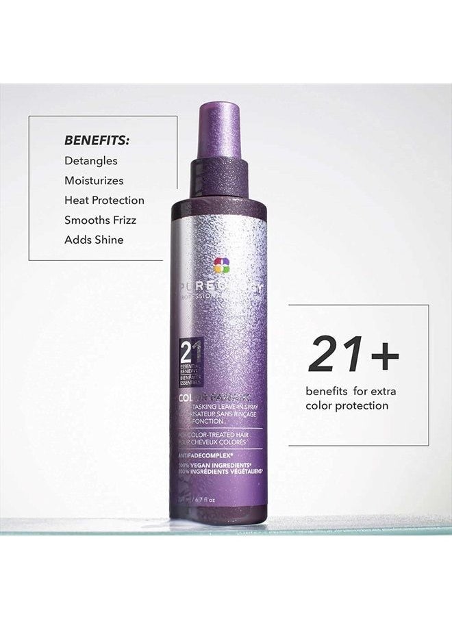 PUREOLOGY بخاخ بلسم الشعر Color Fanatic Leave-in Treatment لفك تشابك الشعر | يحمي لون الشعر من البهتان | واقي من الحرارة | نباتي | 1 أونصة سائلة  - Image 2