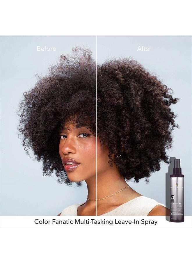 PUREOLOGY بخاخ بلسم الشعر Color Fanatic Leave-in Treatment لفك تشابك الشعر | يحمي لون الشعر من البهتان | واقي من الحرارة | نباتي | 1 أونصة سائلة  - Image 3
