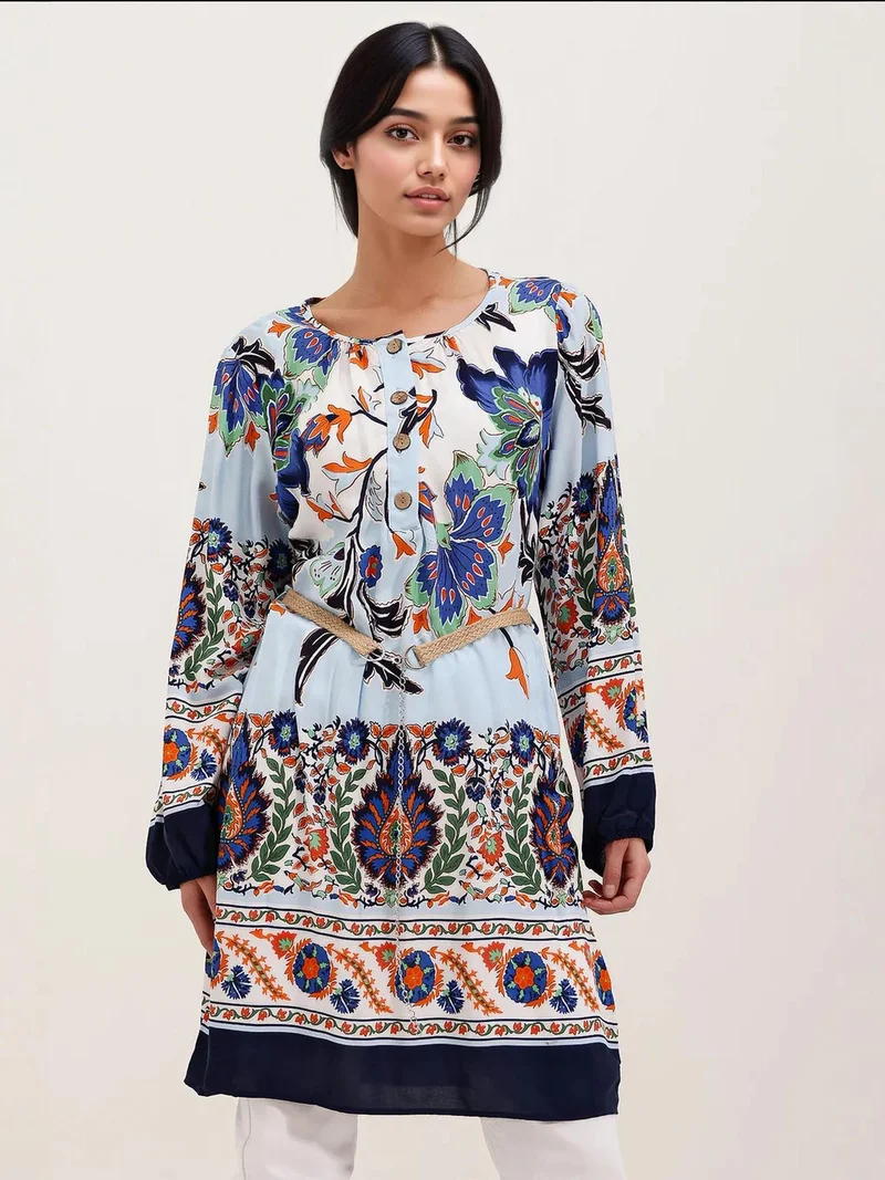 بيغ دارت فستان قصير مزهر من  بفيونكة