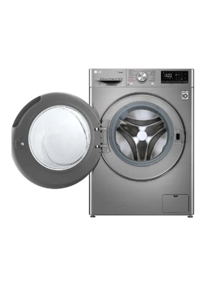 LG 10.5 Kg Front Load Washing Machine 1400 RPM Steam+, With AI DD Technology 10.5 kg F4V5RYP2T Silver - Image 2
