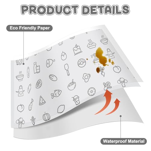 Resholder 40 Pcs 28" x 47" Disposable Splat Mat for Under High Chair Baby Floor Mats Waterproof Splash Biodegradable Multipurpose for Baby Activity LED Weaning Supplies Home (Food) - Image 3